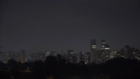 Timelapse horizon night building 4k Stock Footage 133045009