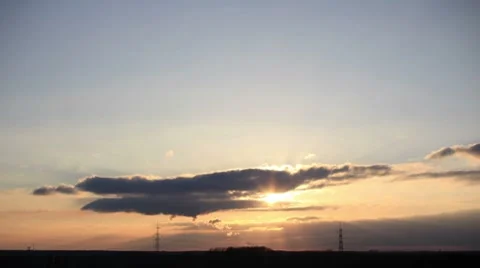 Timelapse Horizont HD NTSC Stock Footage 7761467