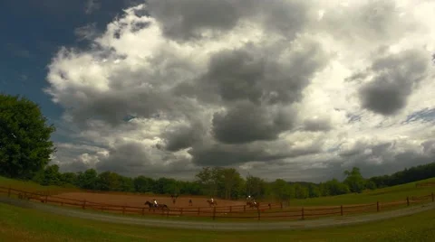 Timelapse Horse Ranch Stock Footage 41832258