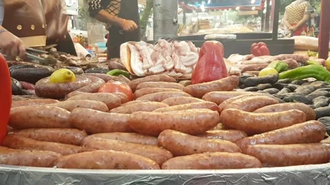 Timelapse Huge BBQ Stock Footage 171618638