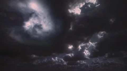 Timelapse of huge storm clouds Stock Footage 299193248