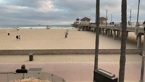 Timelapse at Huntington Beach Stock Footage 175843365