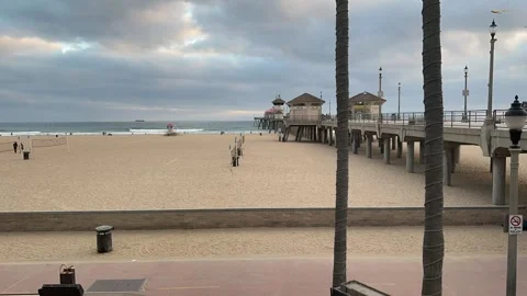 Timelapse at Huntington Beach Stock Footage 175843963