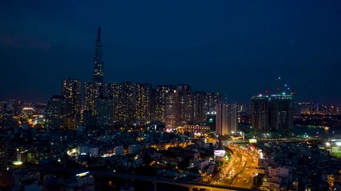 Timelapse / Hyperlapse of Downtown Ho Chi Minh City Stock Footage 97311579