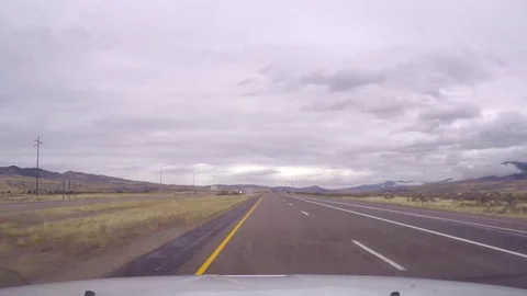 Timelapse hyperlapse of driving on  interstate route 15, from salt lake cit.. Stock Footage 72422134