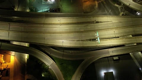 Timelapse (Hyperlapse) of Interstate Highway Stockbeeldmateriaal 265108532