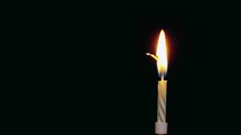 Timelapse of ignitting candle life cycle Stock Footage 247355210