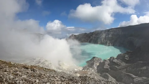 Timelapse on Ijen Mountain/East Java-Indonesia Stock Footage 241320090