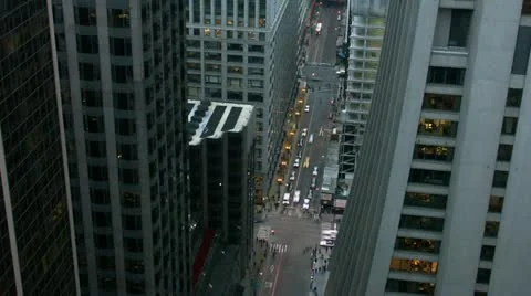 Timelapse Illinois intersection Video stock 11544319