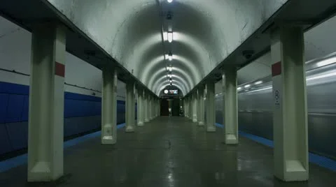 Timelapse Illinois subway Stock Footage 11544443