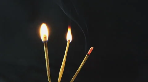 Timelapse on incense sticks Stock Footage 47859513