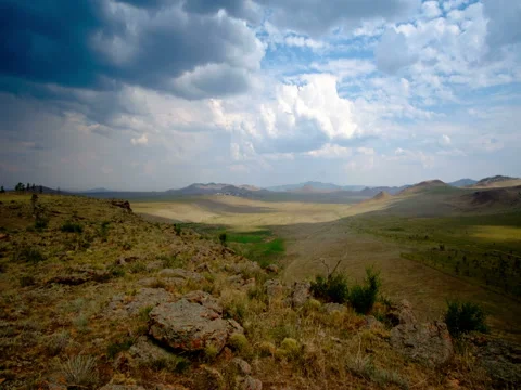 Timelapse, incredibly beautiful clouds Stock Footage 81878358