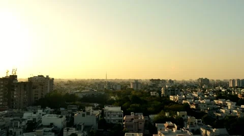 Timelapse Of The Indian City Video stock 12015757