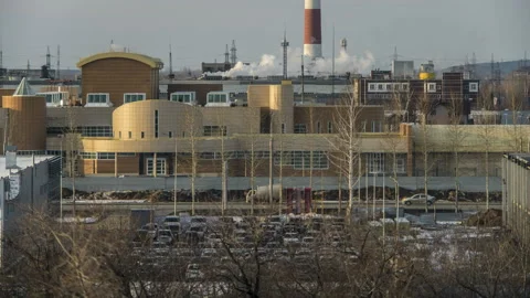 Timelapse of an industrial landscape Stock-Footage 129570130