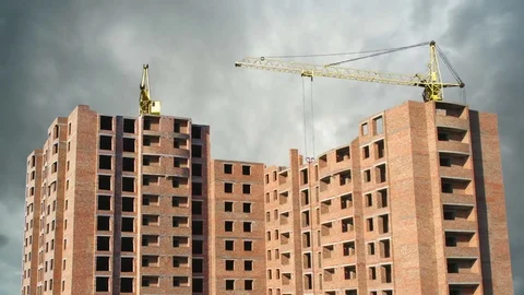 Timelapse of inhabitable house Stock Footage 83885224