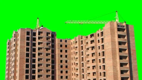 Timelapse of inhabitable house made from bricks Stock Footage 83885291