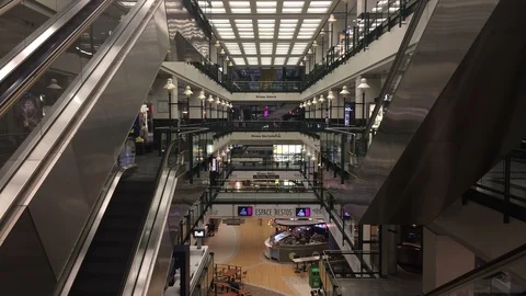 Timelapse Inside Shopping Mall Stock Footage 86997525