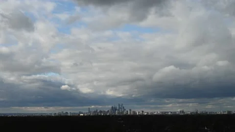 Timelapse of Intense Low Level Clouds and Shadows Stock Footage 144592258