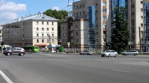 Timelapse at the intersection. Stock Footage 157860575