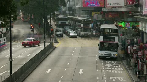 Timelapse intersection traffic 動画素材 11548251