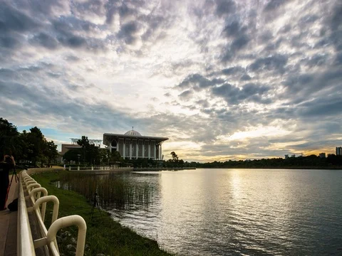 Timelapse at Iron Mosque 4K 30 HQ Stock Footage 72762054