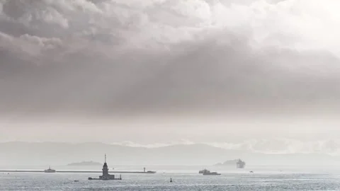 Timelapse Of Istanbul Video stock 141388246