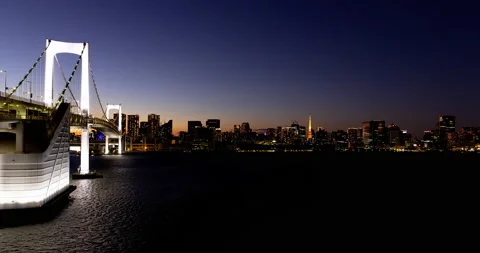 TImeLapse - Japan Tokyo landscape. Day to night. FIX Stock Footage 166326476