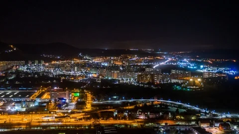 Timelapse Jena Lobeda Night 스톡 동영상 89617502