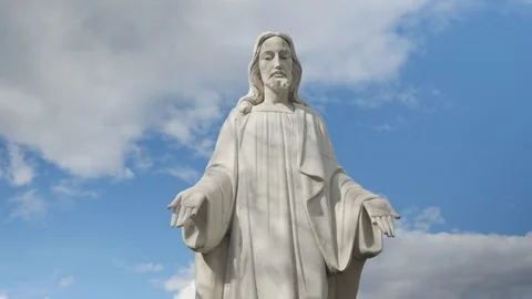 Timelapse Jesus' Statue Stock Footage 88299934