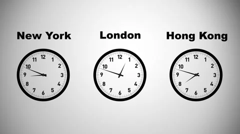 Timelapse jet lag clocks 스톡 동영상 1848326