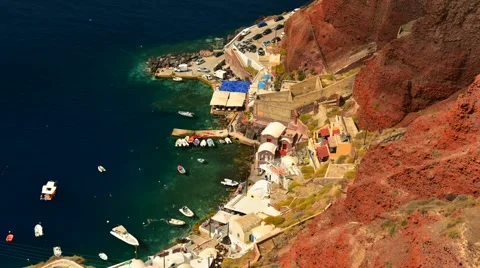 Timelapse at Jetty, Santorini Stock Footage 59553809