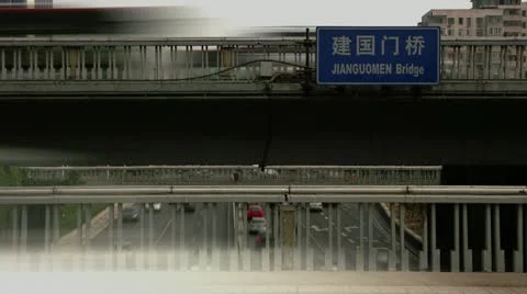 Timelapse Jianguomen Bridge Vídeo Stock 11537702