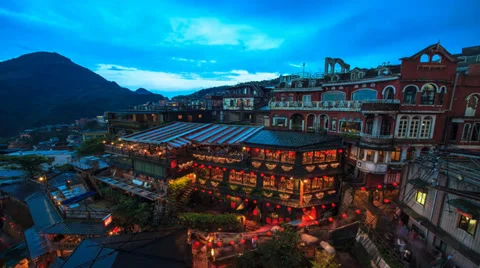 Timelapse of Jiufen, Taiwan Stock Footage 39842071