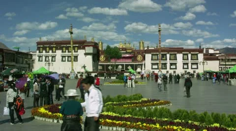 Timelapse Jokhang Temple Vídeos de archivo 11570524