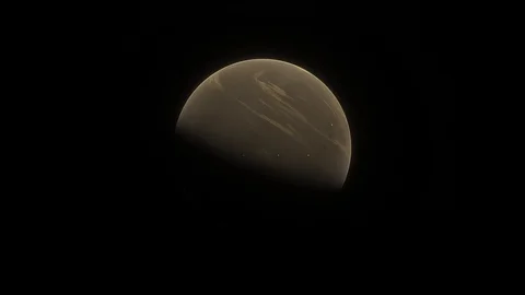 Timelapse of jungle planet on black background as the sun sets Stock Footage 117000359