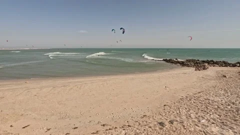 Timelapse kite surfing. 動画素材 239687080