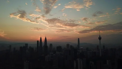 Timelapse KL Sunrise Ascending Video stock 101862858