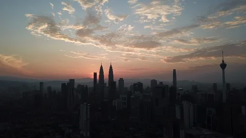 Timelapse KL Sunrise Forward Video stock 101862857