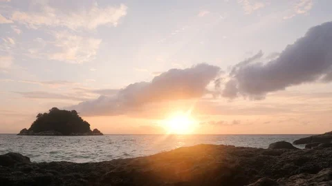 TIMELAPSE IN KOH LIPE THAILAND. 4K SUNSET Stock Footage