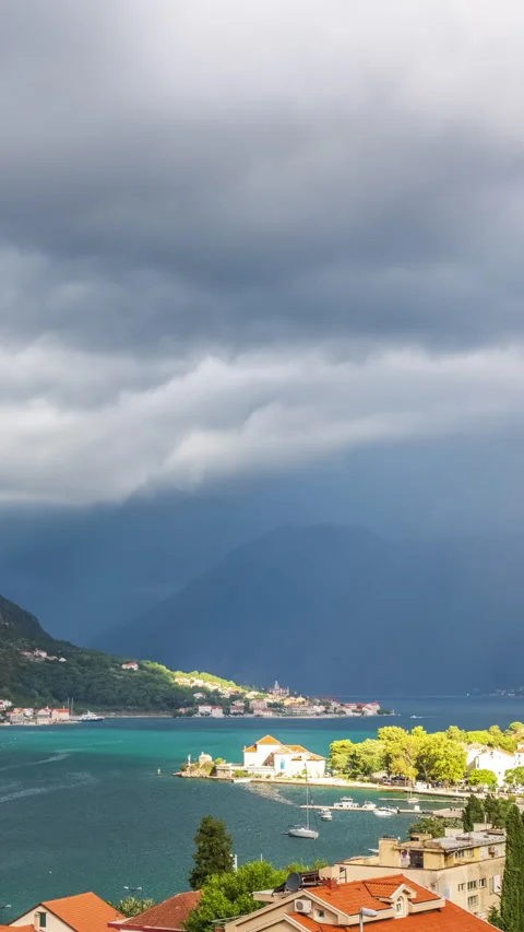 Timelapse of Kotor, Montenegro. Video stock 293155166