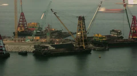 Timelapse Kowloon Bay Video stock 11548030