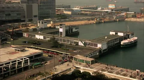 Timelapse Kowloon ferry terminal Видео 11547282