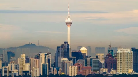 Timelapse of Kuala Lumpur Tower in KL, Malaysia. Stock Footage 49767091