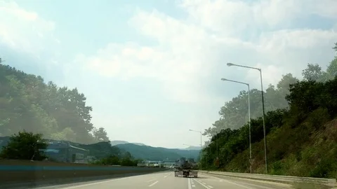 Timelapse Kyung-Bu Highway 動画素材 80297311