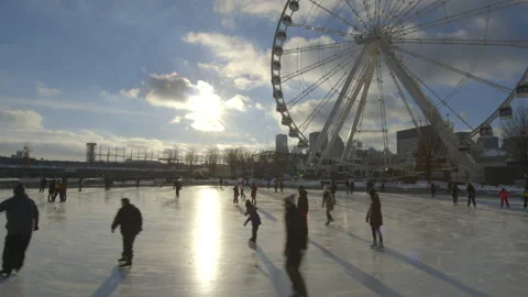Timelapse, La Grande Roue de Montreal Vídeo Stock 146876266