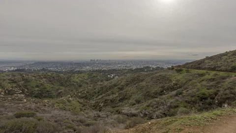 Timelapse Of LA From Griffith Park Vídeos de archivo 219596944