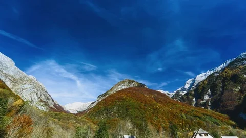 Timelapse of lake and mountains Stock Footage 74154464
