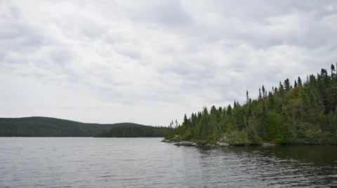Timelapse at a lake in Canada Stock-Footage 68933732