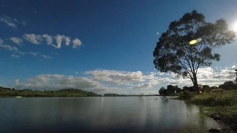 Timelapse Lake Hume Bellbridge Vídeos de archivo 341790195