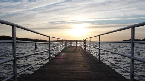 TIMELAPSE LAKE JETTY Stock Footage 43152996